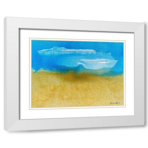 Coastal Motion 2 White Modern Wood Framed Art Print with Double Matting by Brown, Denise