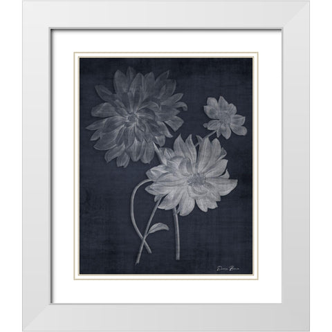 Botanical Edge 1 White Modern Wood Framed Art Print with Double Matting by Brown, Denise
