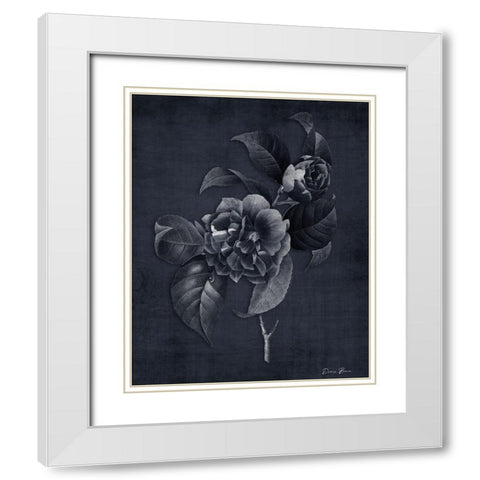 Botanical Edge 3 White Modern Wood Framed Art Print with Double Matting by Brown, Denise