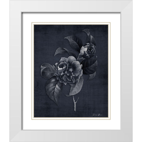 Botanical Edge 3 White Modern Wood Framed Art Print with Double Matting by Brown, Denise