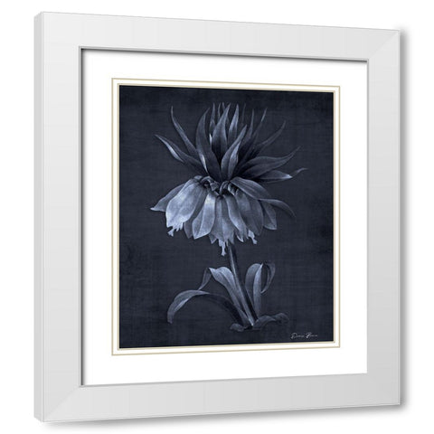 Botanical Edge 4 White Modern Wood Framed Art Print with Double Matting by Brown, Denise