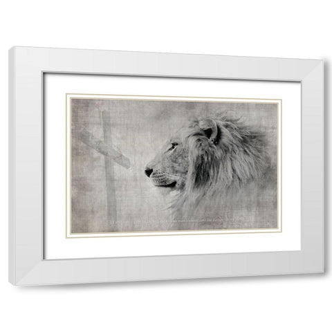 I Am The Way White Modern Wood Framed Art Print with Double Matting by Brown, Denise