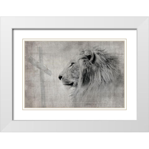 I Am The Way White Modern Wood Framed Art Print with Double Matting by Brown, Denise
