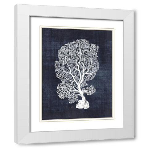 Sea Fan 1 White Modern Wood Framed Art Print with Double Matting by Brown, Denise