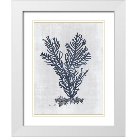 Sea Fan 2 v2 White Modern Wood Framed Art Print with Double Matting by Brown, Denise