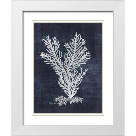 Sea Fan 2 White Modern Wood Framed Art Print with Double Matting by Brown, Denise