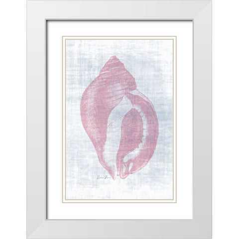 Beautiful Shells 2 White Modern Wood Framed Art Print with Double Matting by Brown, Denise