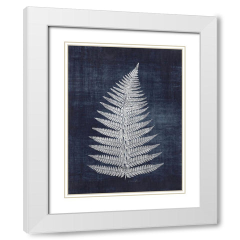 Fern 1 White Modern Wood Framed Art Print with Double Matting by Brown, Denise