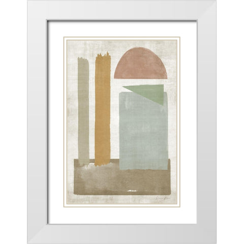 In the Day 2 White Modern Wood Framed Art Print with Double Matting by Brown, Denise