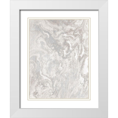 Marbled 2 with Overlay White Modern Wood Framed Art Print with Double Matting by Brown, Denise