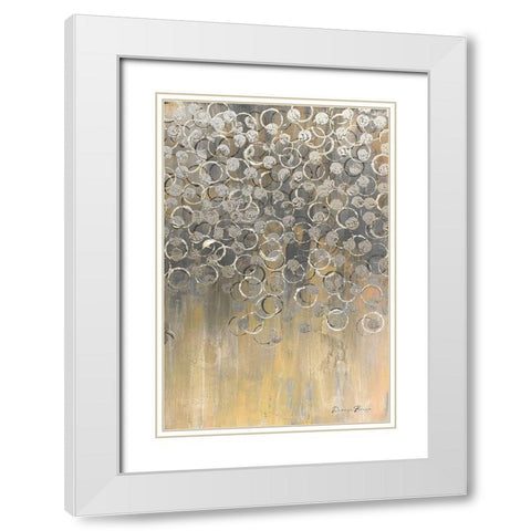 Raining on Yellow 2 White Modern Wood Framed Art Print with Double Matting by Brown, Denise