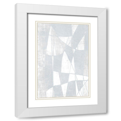 Mayhem White Modern Wood Framed Art Print with Double Matting by Brown, Denise