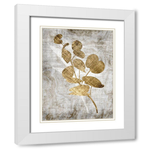 Modern Foliage 2 White Modern Wood Framed Art Print with Double Matting by Brown, Denise