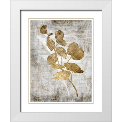 Modern Foliage 2 White Modern Wood Framed Art Print with Double Matting by Brown, Denise