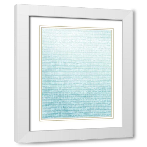 Quiet Waves 2 White Modern Wood Framed Art Print with Double Matting by Brown, Denise