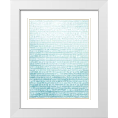 Quiet Waves 2 White Modern Wood Framed Art Print with Double Matting by Brown, Denise