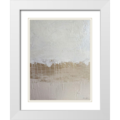 Tranquility 1 White Modern Wood Framed Art Print with Double Matting by Brown, Denise