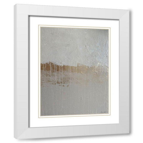 Tranquility 2 White Modern Wood Framed Art Print with Double Matting by Brown, Denise