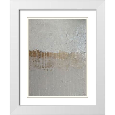 Tranquility 2 White Modern Wood Framed Art Print with Double Matting by Brown, Denise