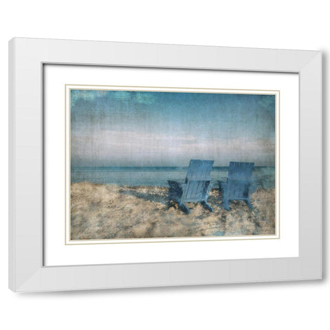 Front Row White Modern Wood Framed Art Print with Double Matting by Brown, Denise