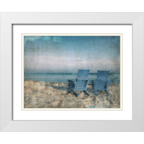 Front Row White Modern Wood Framed Art Print with Double Matting by Brown, Denise