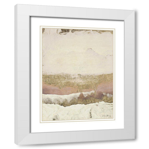 Molten White Modern Wood Framed Art Print with Double Matting by Brown, Denise