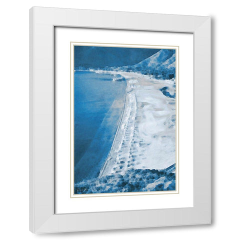 Coast White Modern Wood Framed Art Print with Double Matting by Brown, Denise