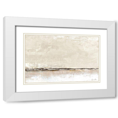 Transition White Modern Wood Framed Art Print with Double Matting by Brown, Denise