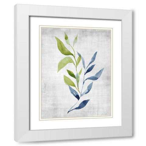 Balance 1 White Modern Wood Framed Art Print with Double Matting by Brown, Denise
