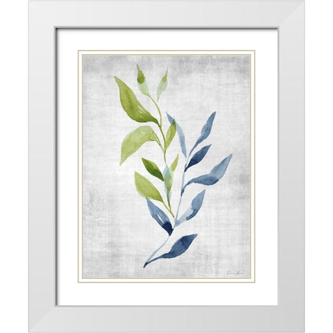 Balance 1 White Modern Wood Framed Art Print with Double Matting by Brown, Denise