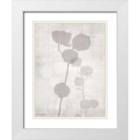 Modern Cotton 2 White Modern Wood Framed Art Print with Double Matting by Brown, Denise