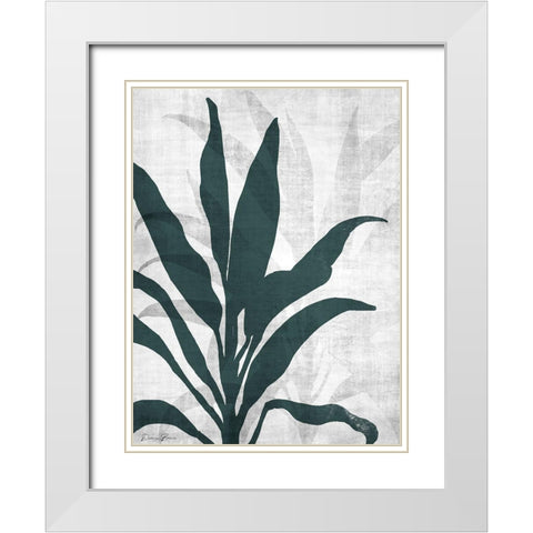 Urban Greenery 1 White Modern Wood Framed Art Print with Double Matting by Brown, Denise