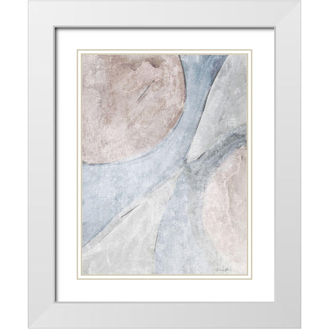Soften 2 White Modern Wood Framed Art Print with Double Matting by Brown, Denise