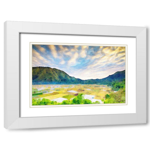 Townsend White Modern Wood Framed Art Print with Double Matting by Brown, Denise