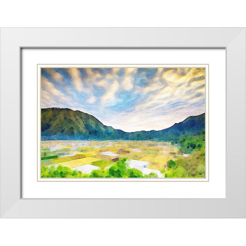 Townsend White Modern Wood Framed Art Print with Double Matting by Brown, Denise