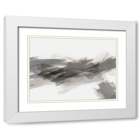 Dexterity 2 White Modern Wood Framed Art Print with Double Matting by Brown, Denise