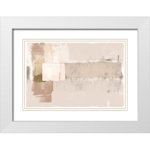 Revelation White Modern Wood Framed Art Print with Double Matting by Brown, Denise
