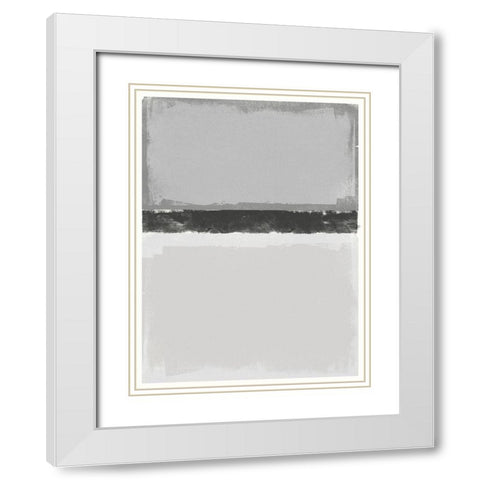 Soft Charcoals 2 White Modern Wood Framed Art Print with Double Matting by Brown, Denise