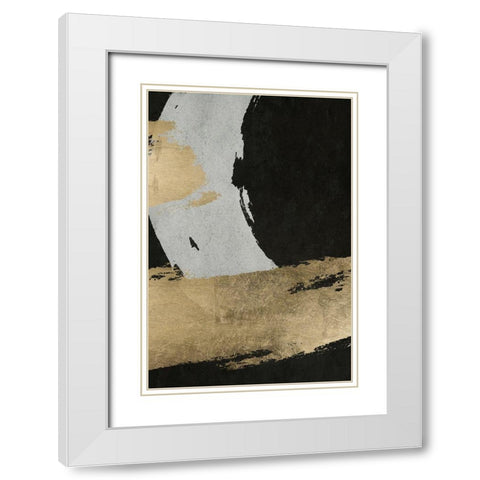 Stride 2 White Modern Wood Framed Art Print with Double Matting by Brown, Denise