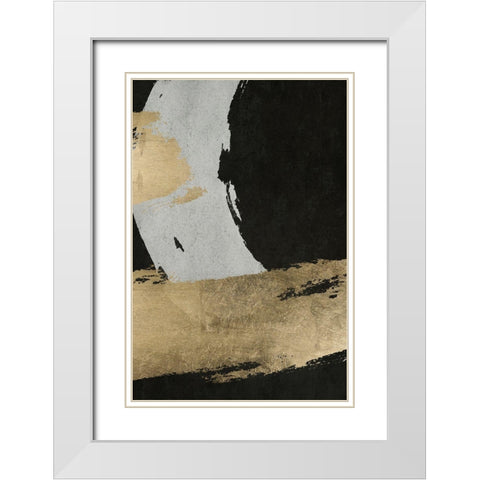 Stride 2 White Modern Wood Framed Art Print with Double Matting by Brown, Denise