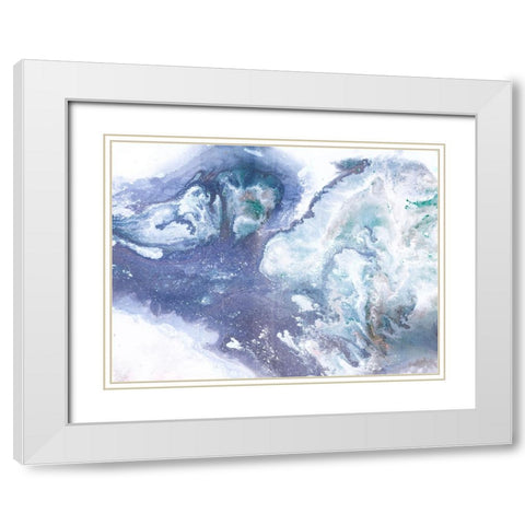 Lilac By Grace White Modern Wood Framed Art Print with Double Matting by Brown, Denise
