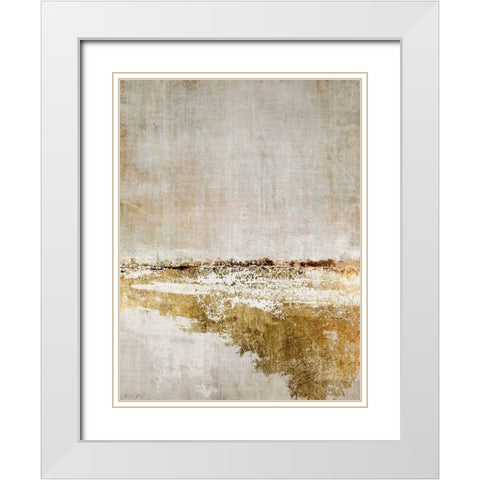 Fuliflled White Modern Wood Framed Art Print with Double Matting by Brown, Denise
