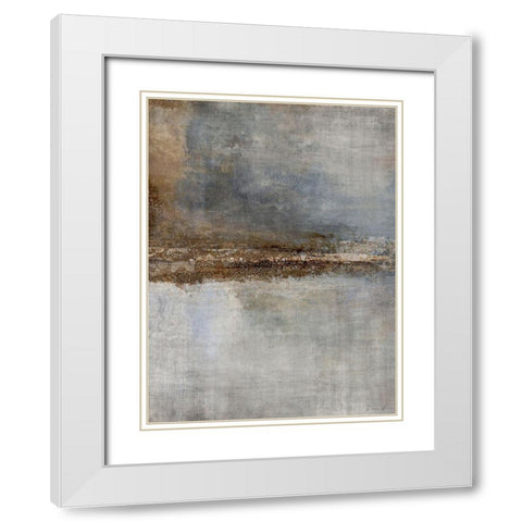 Wednesday White Modern Wood Framed Art Print with Double Matting by Brown, Denise