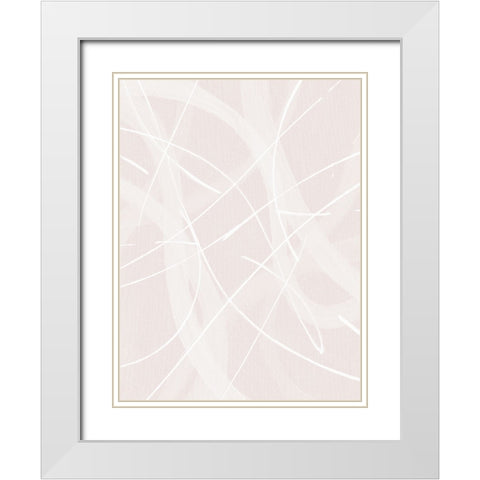 Merge White Modern Wood Framed Art Print with Double Matting by Brown, Denise