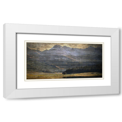 Mountain Reflection 3 White Modern Wood Framed Art Print with Double Matting by Brown, Denise