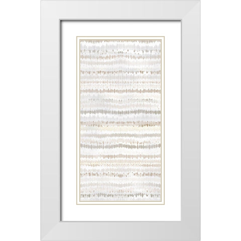 New Beginnings 1 White Modern Wood Framed Art Print with Double Matting by Brown, Denise