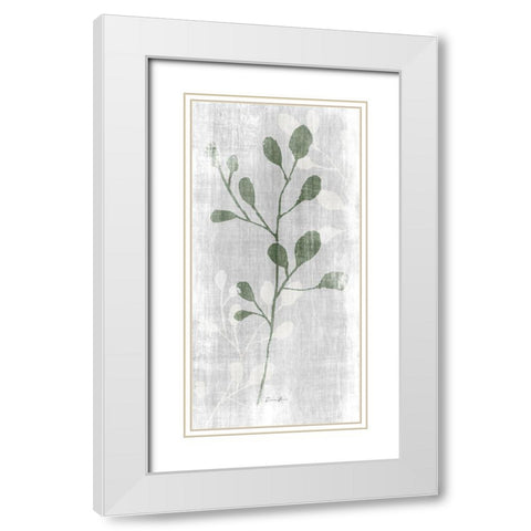 Stem in Nature 2 White Modern Wood Framed Art Print with Double Matting by Brown, Denise