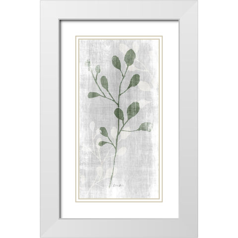 Stem in Nature 2 White Modern Wood Framed Art Print with Double Matting by Brown, Denise