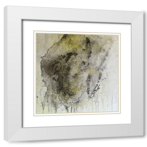 Falling 3 White Modern Wood Framed Art Print with Double Matting by Brown, Denise