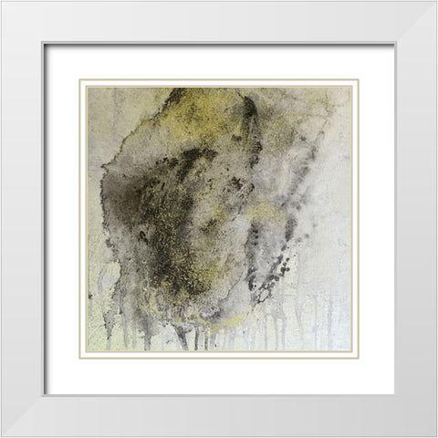 Falling 3 White Modern Wood Framed Art Print with Double Matting by Brown, Denise